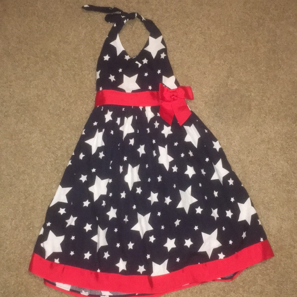 Patriotic star sundress girls size 6